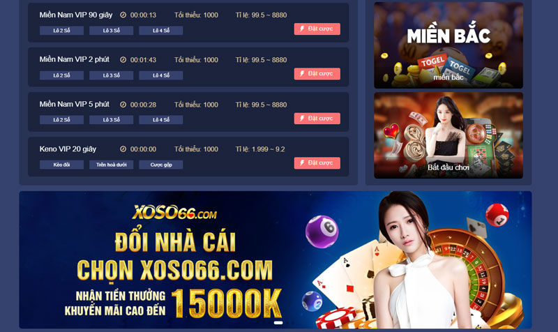 Nhà cung cấp Big Gaming tại Xoso66