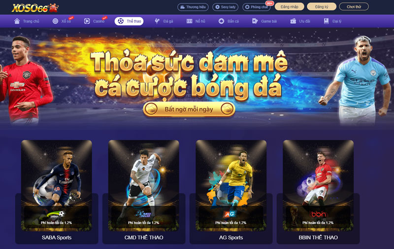 Xoso66 cá cược thể thao trực tuyến sôi động không giới hạn